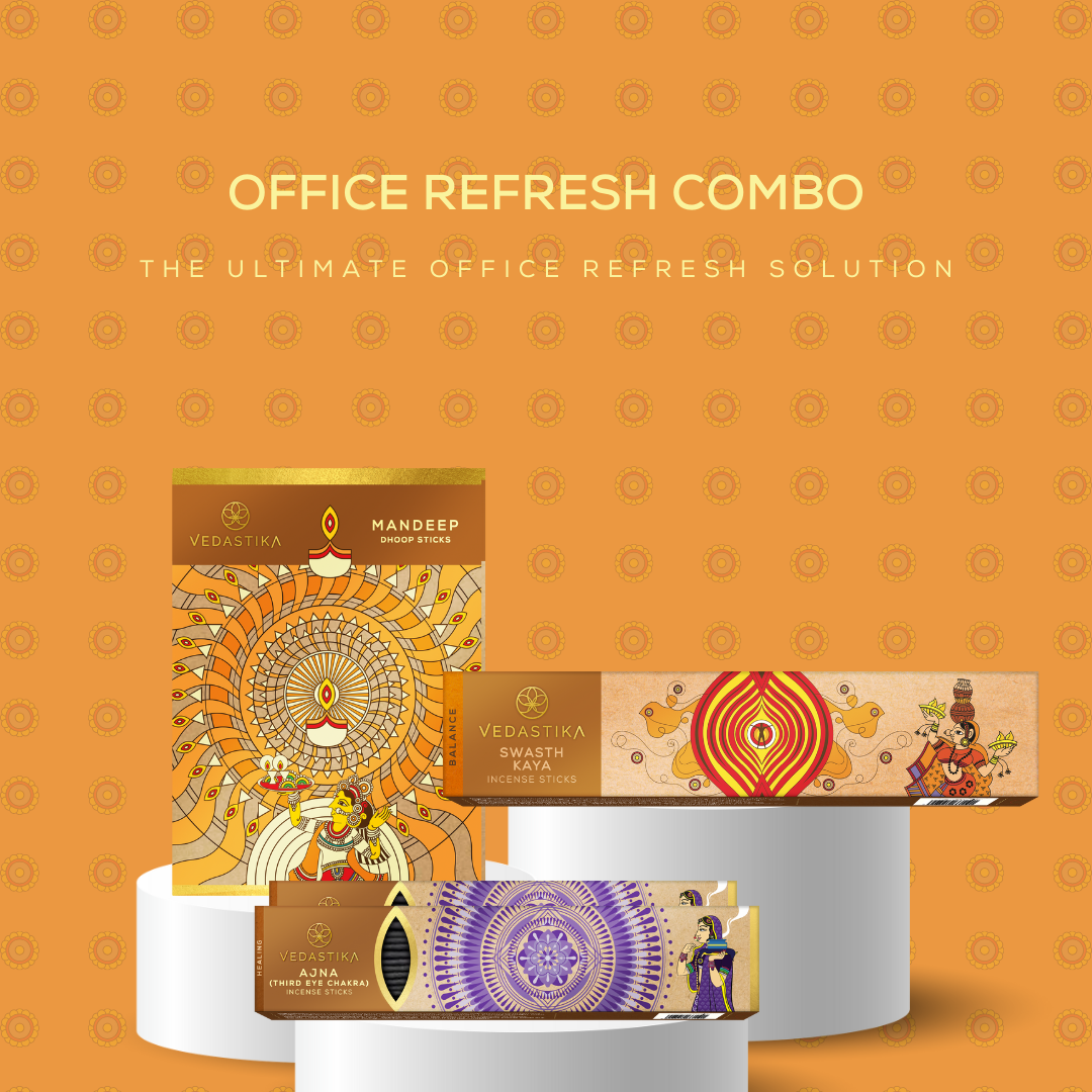 Office Refresh Kit: Mandeep, Swasth Kaya, Ajna for Focus and Clarity