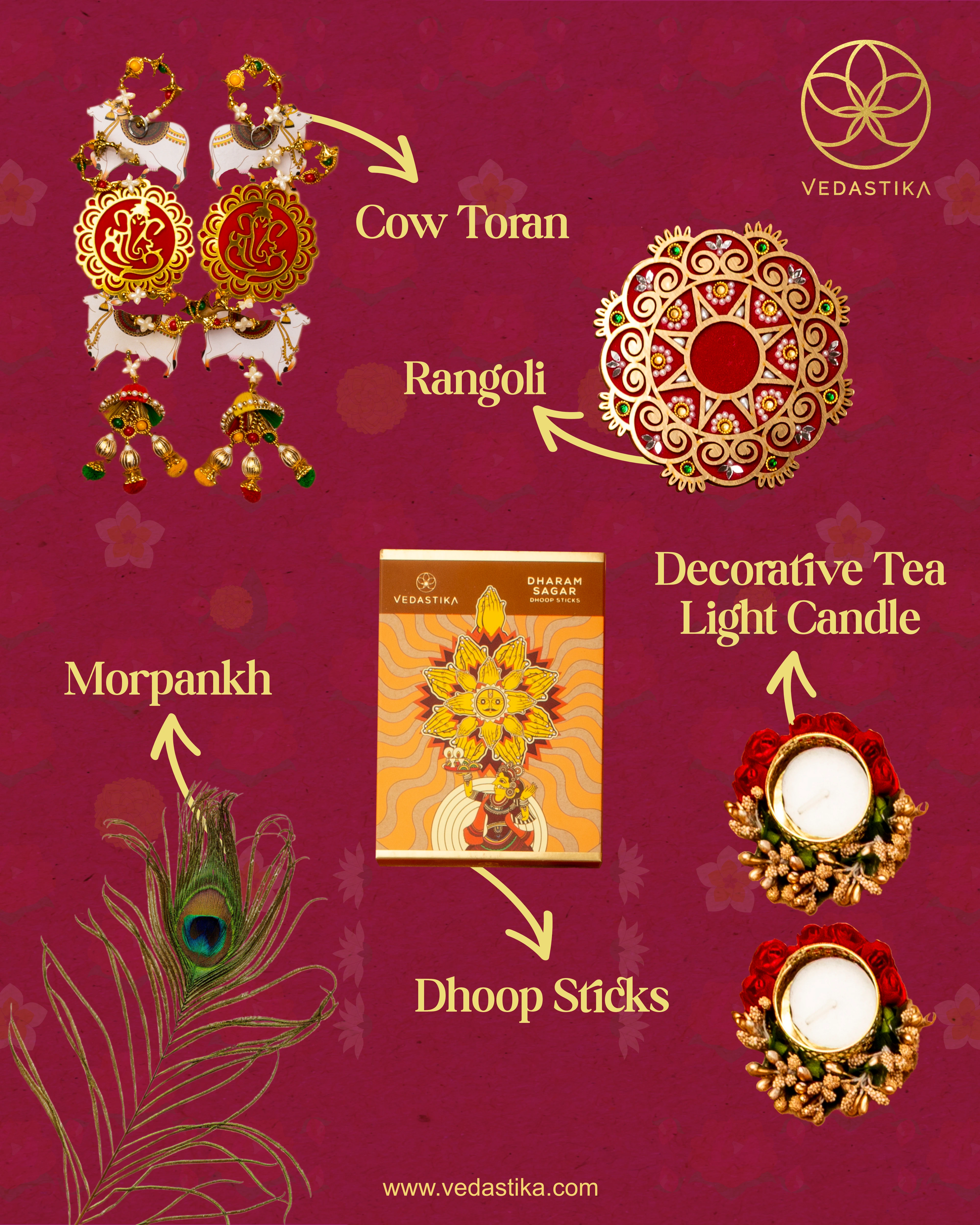 Decor Delight Cow Toran