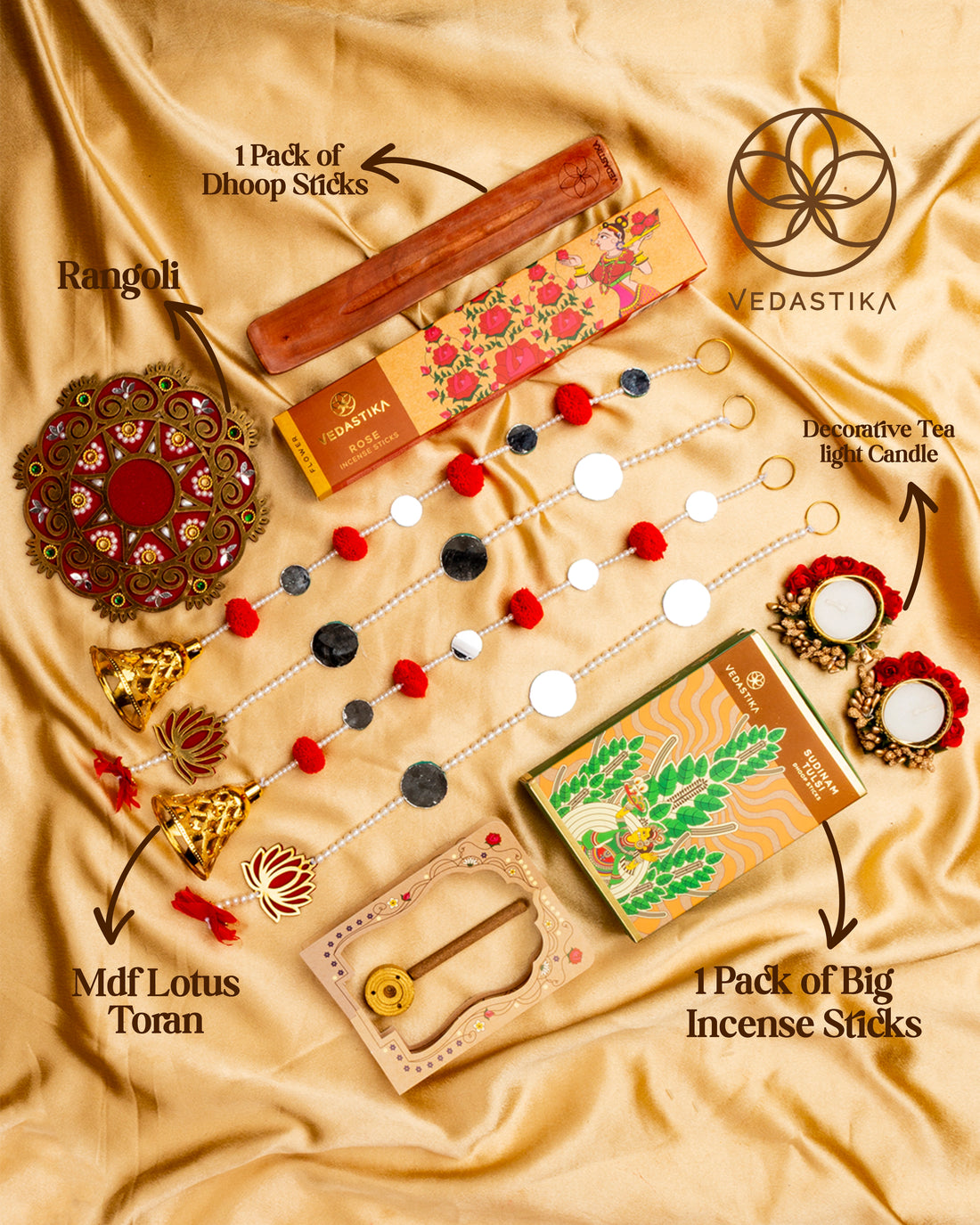 Decor Delight Mdf Lotus Toran