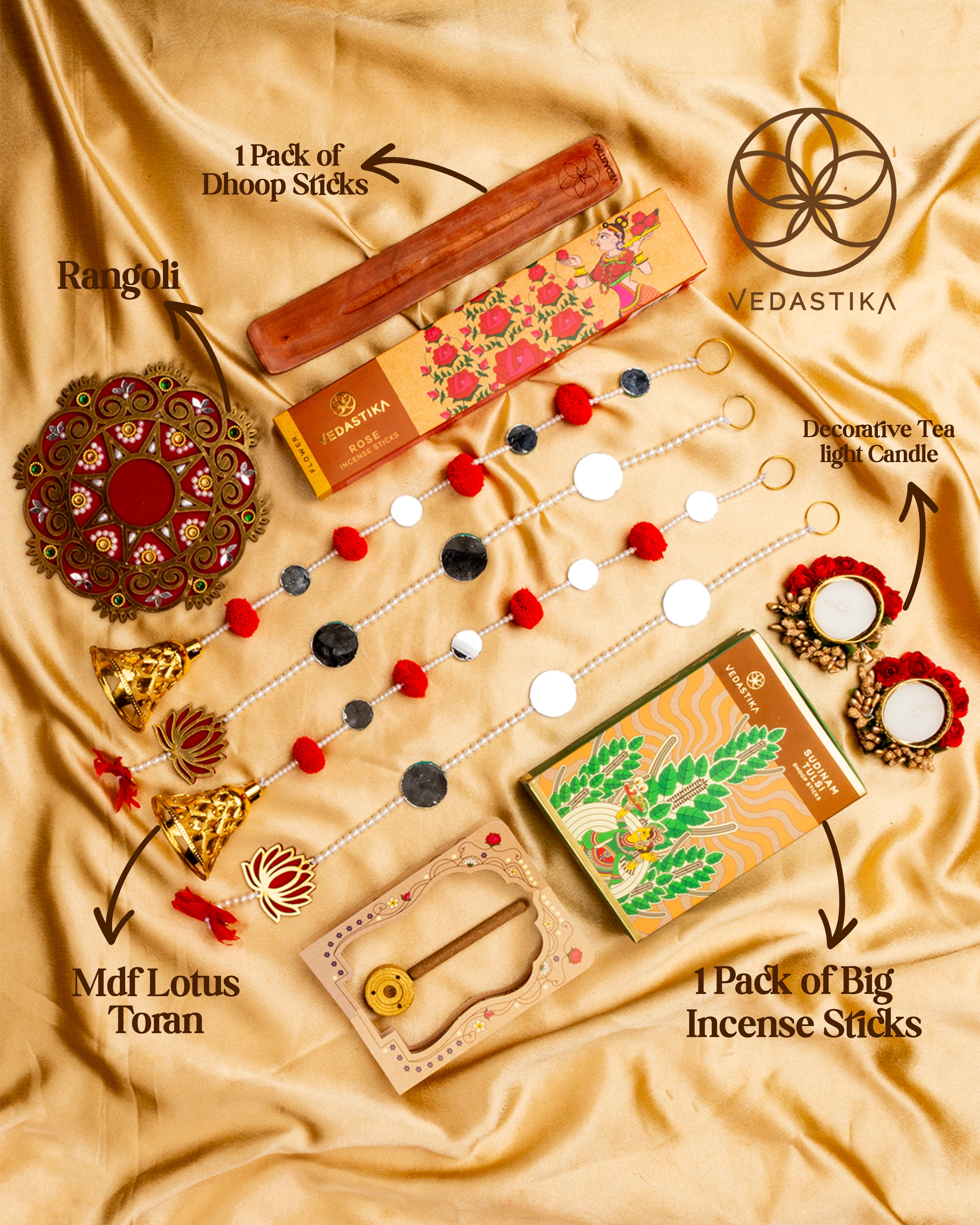 Decor Delight Mdf Lotus Toran