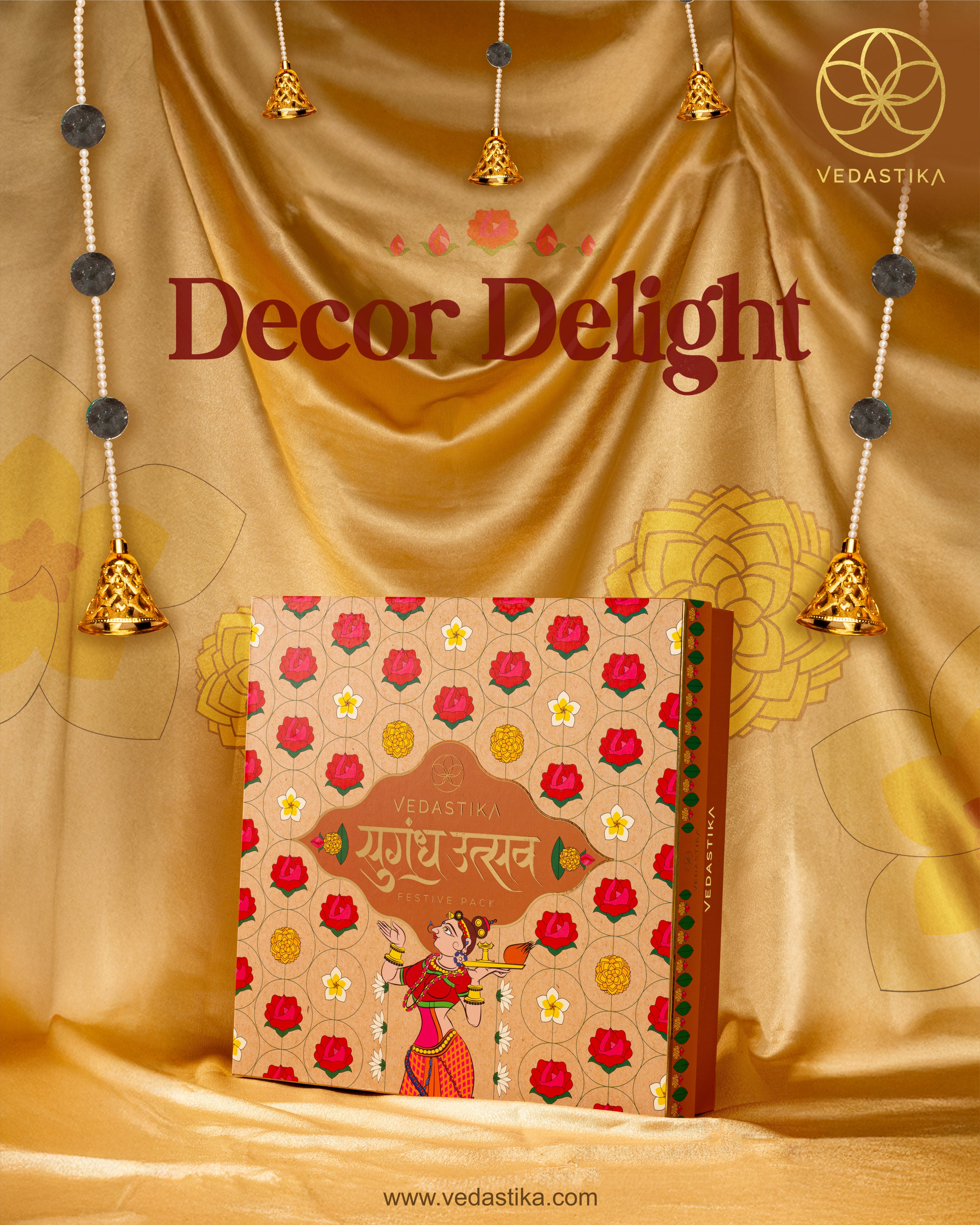 Decor Delight Mdf Lotus Toran