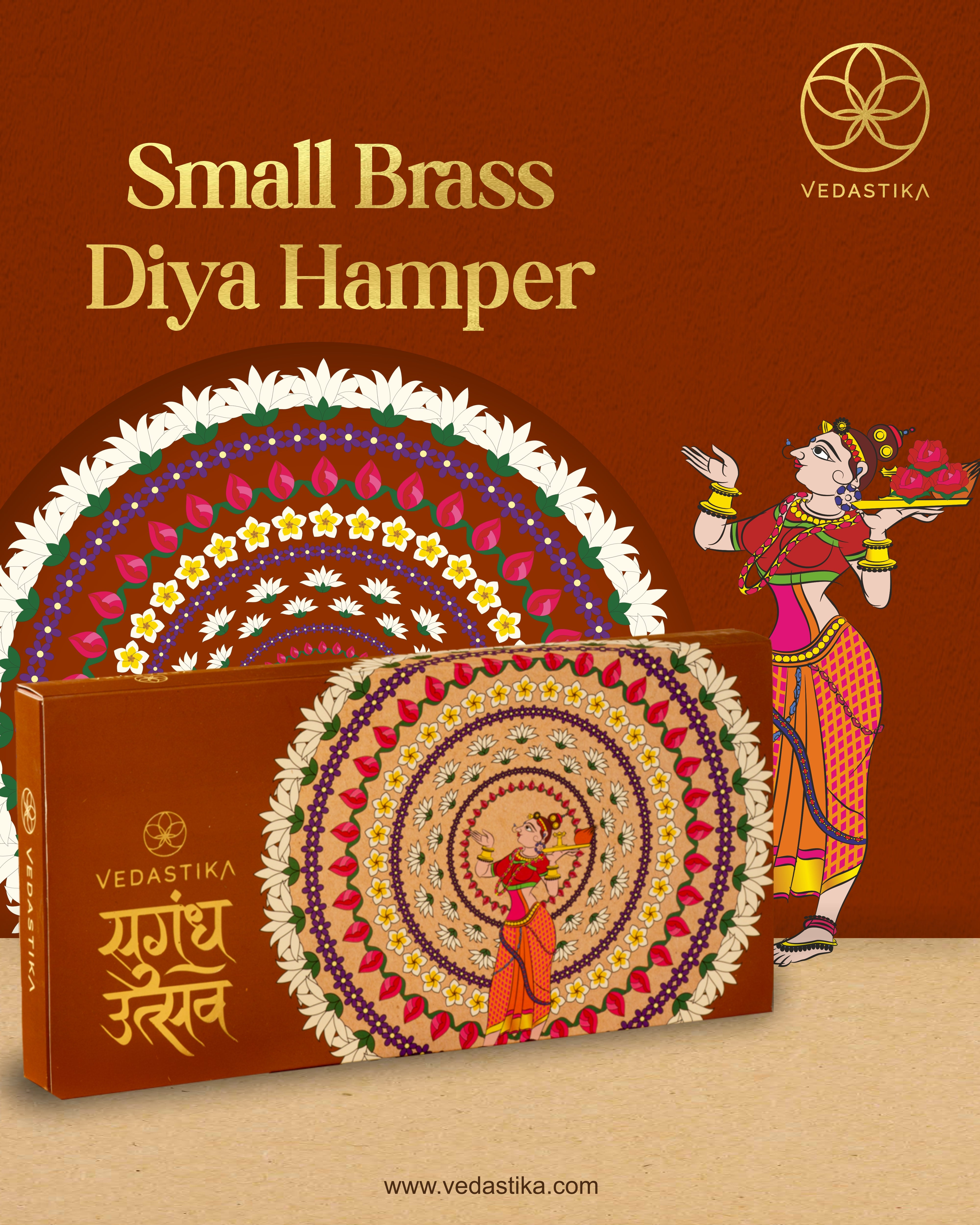 Brass Diya Hamper